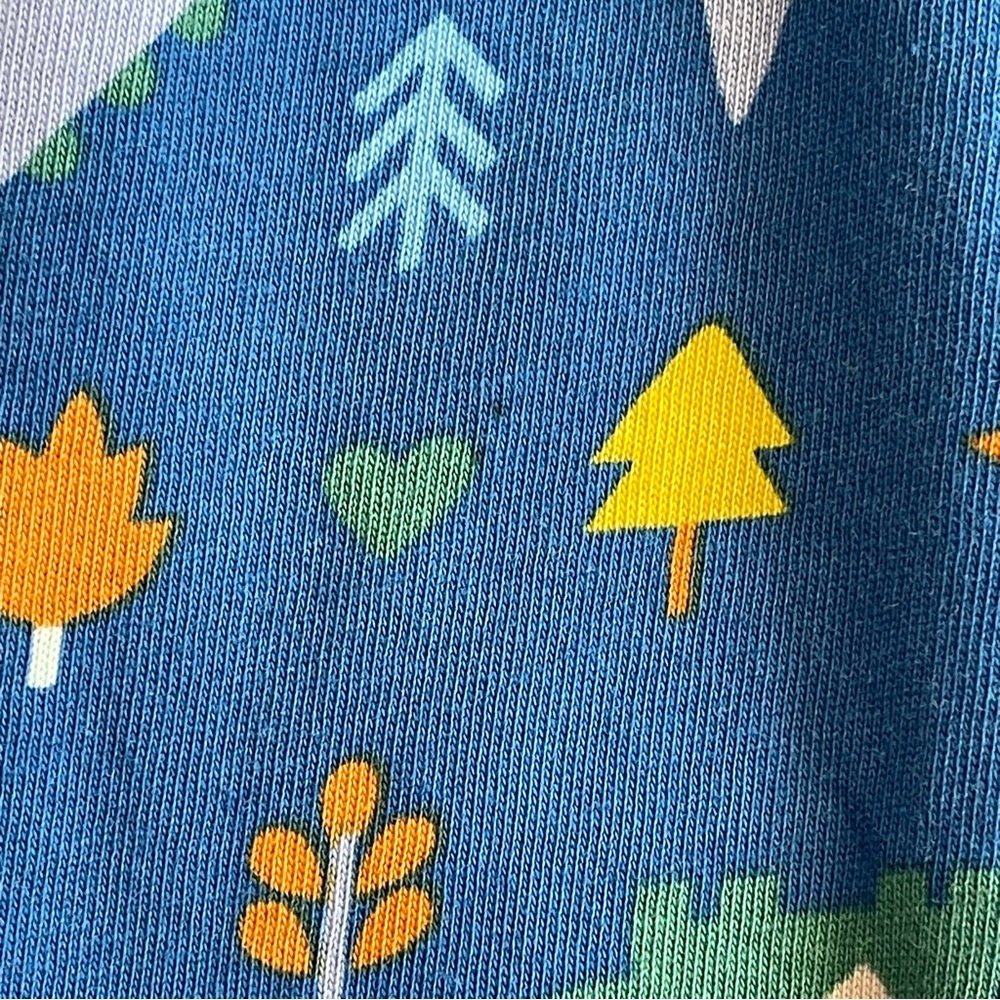Blue Striped and Patterned Kids Dress - Picture 3 of 8